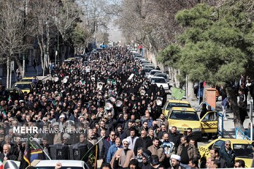 تازیەباری خەڵکی کوردستان بە بۆنەی شەهادەتی ڕێبەری باڵای ئێران