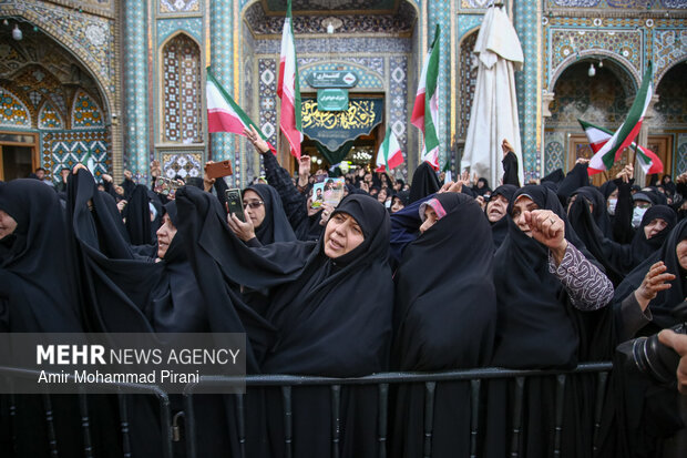 People in Qom condemn US-Israeli aggression against Iran
