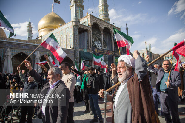 People in Qom condemn US-Israeli aggression against Iran
