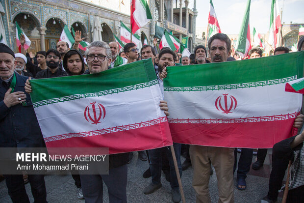 People in Qom condemn US-Israeli aggression against Iran
