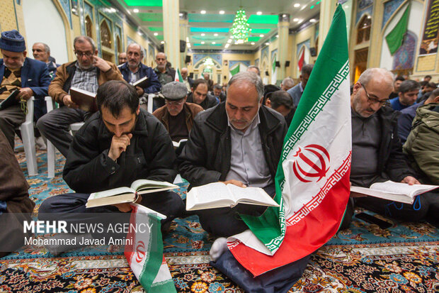 تجمع مردم قزوین در دفاع و حمایت از ایران جان در قزوین