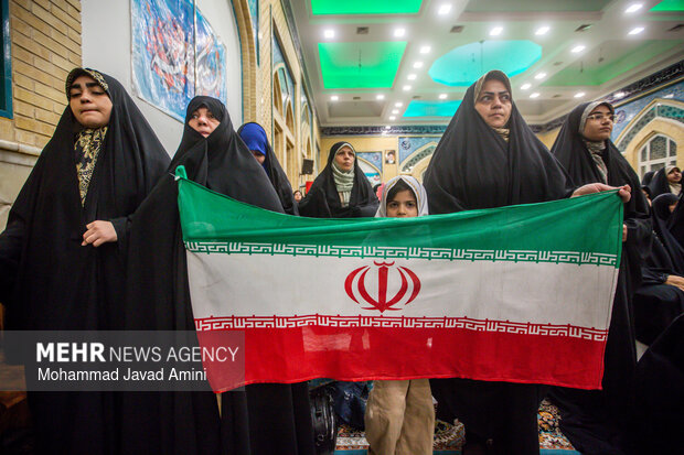 تجمع مردم قزوین در دفاع و حمایت از ایران جان در قزوین