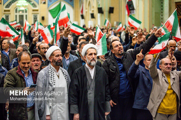 تجمع مردم قزوین در دفاع و حمایت از ایران جان در قزوین