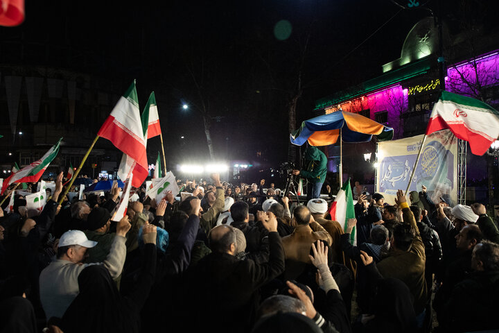 People in Rasht condemn US-Israeli aggression against Iran
