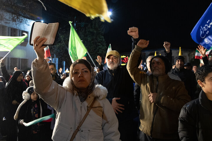 People in Rasht condemn US-Israeli aggression against Iran
