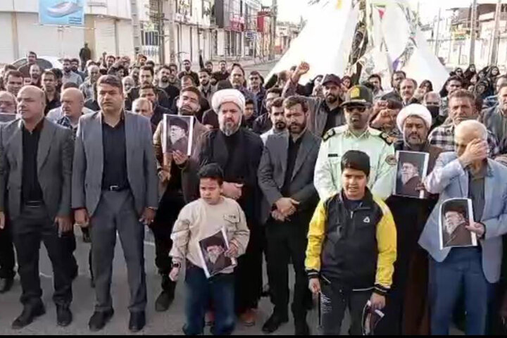 اجتماع سوگواران رهبر شهید انقلاب در فهرج