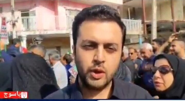 خونخواهی مردم گچساران برای انتقام شهادت رهبر معظم انقلاب اسلامی