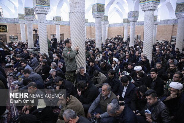 اجتماع عزاداران سنندجی در محکومیت حمله آمریکا و رژیم صهیونیستی