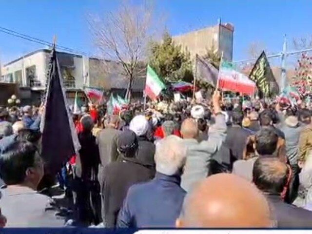 اجتماع مردم ولایی شاهرود در پی شهادت ولی امر مسلمین جهان اسلام