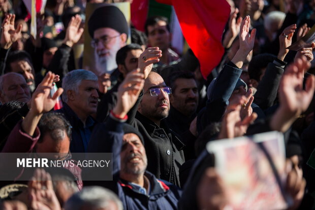 اجماع عزاداران شهادت امام خامنه ای در همدان
