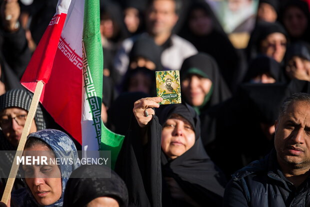 اجماع عزاداران شهادت امام خامنه ای در همدان