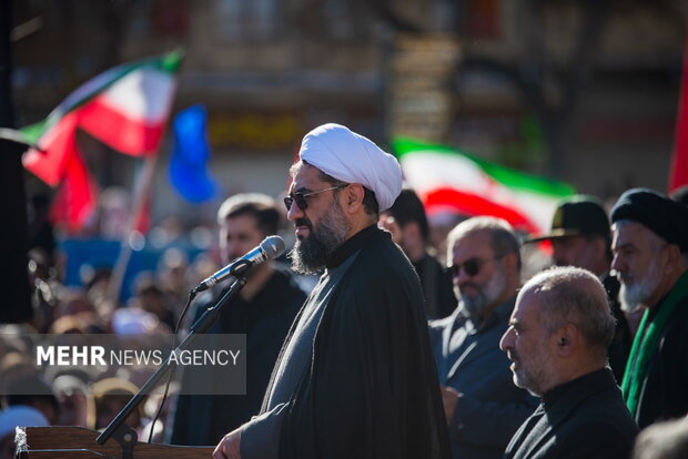 اجماع عزاداران شهادت امام خامنه ای در همدان