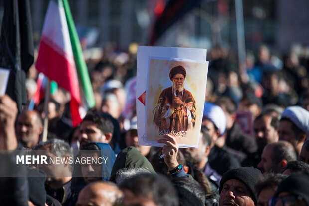 اجماع عزاداران شهادت امام خامنه ای در همدان