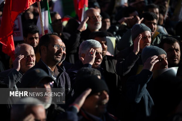 اجماع عزاداران شهادت امام خامنه ای در همدان