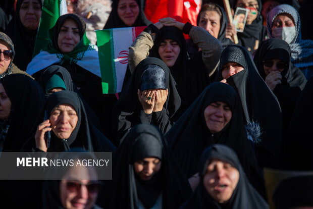 اجماع عزاداران شهادت امام خامنه ای در همدان