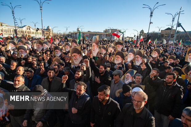 اجماع عزاداران شهادت امام خامنه ای در همدان