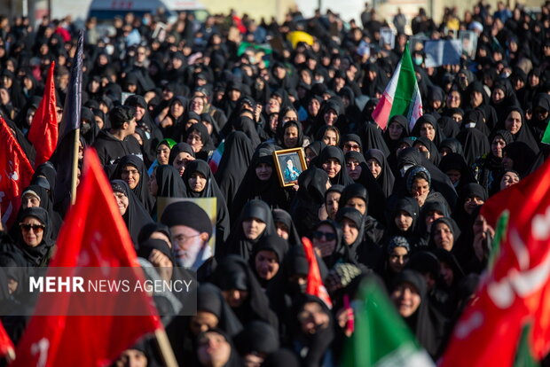 اجماع عزاداران شهادت امام خامنه ای در همدان