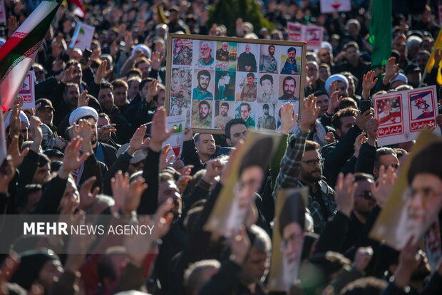 اجماع عزاداران شهادت امام خامنه ای در همدان