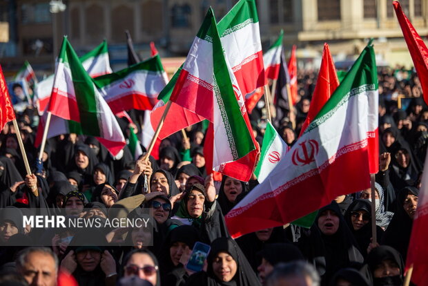 اجماع عزاداران شهادت امام خامنه ای در همدان