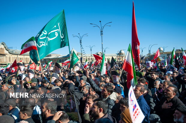 اجماع عزاداران شهادت امام خامنه ای در همدان