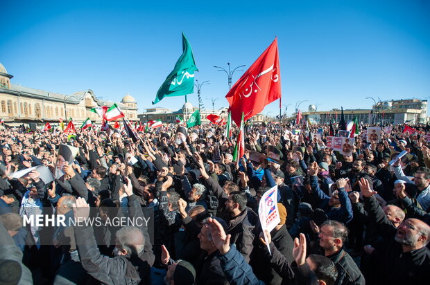 اجماع عزاداران شهادت امام خامنه ای در همدان