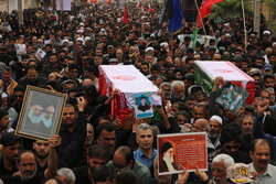 تشییع پیکر شهدای بندر کنارک در زابل