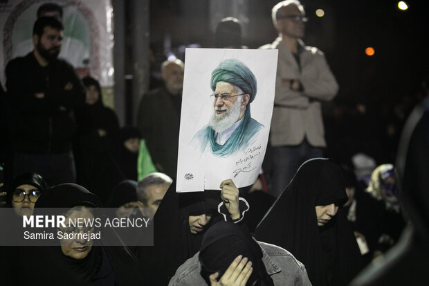 مراسم عزاداری در سوگ رهبر شهید انقلاب - دانشگاه تهران