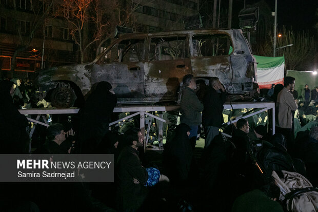 مراسم عزاداری در سوگ رهبر شهید انقلاب - دانشگاه تهران