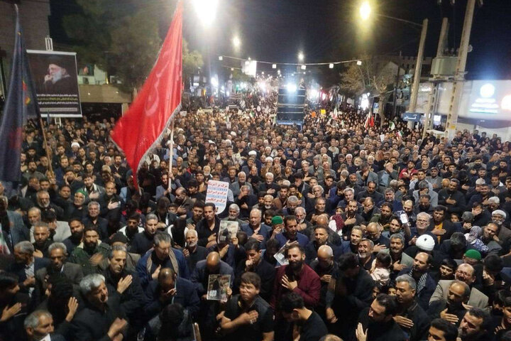 اجتماع بزرگ مردم بردسکن در پی شهادت قائد امت
