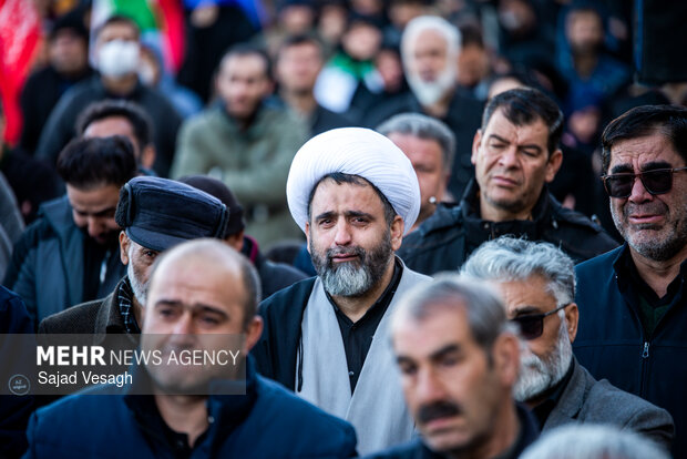 اجماع عزاداران شهادت امام خامنه‌ای در همدان