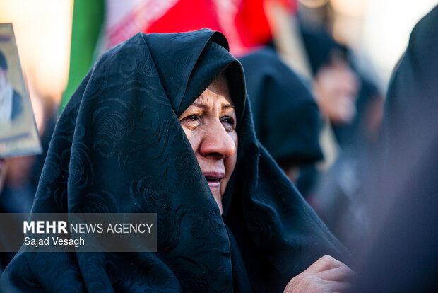 اجماع عزاداران شهادت امام خامنه‌ای در همدان