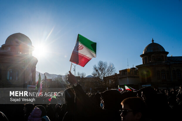 اجماع عزاداران شهادت امام خامنه‌ای در همدان