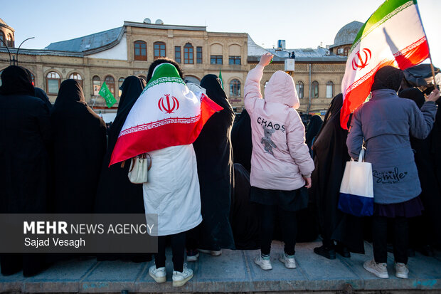 اجماع عزاداران شهادت امام خامنه‌ای در همدان