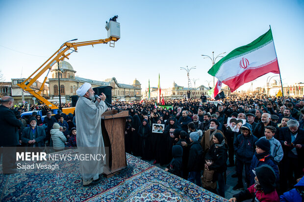 اجماع عزاداران شهادت امام خامنه‌ای در همدان