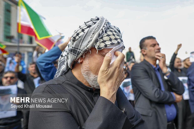 اجتماع اهوازی‌ها در پی شهادت رهبر معظم انقلاب