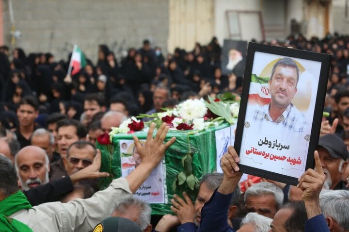 پیکر شهید حسین بردستانی در خورموج خاکپساری شد
