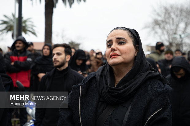 سوگواری مردم گرگان در پی شهادت رهبر انقلاب