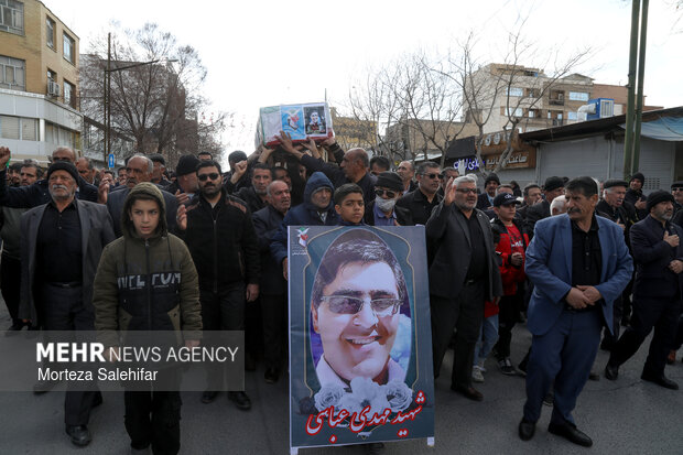 تشییع پیکر شهید «مهدی عباسی» در شهرکرد