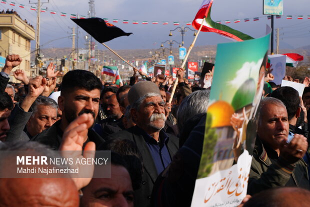 سوگواری شهادت رهبر معظم انقلاب در یاسوج