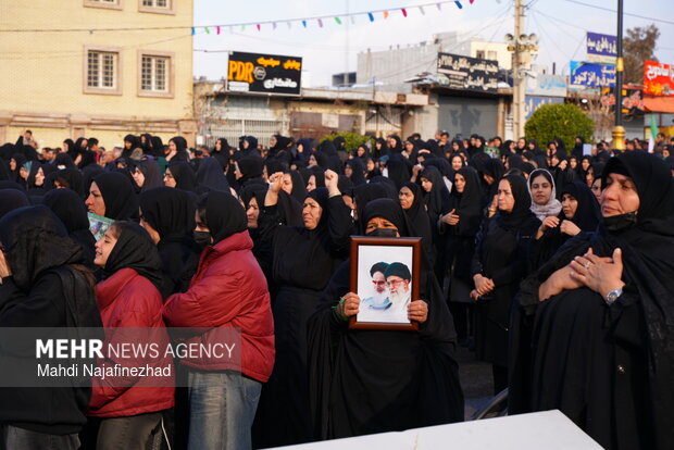 سوگواری شهادت رهبر معظم انقلاب در یاسوج