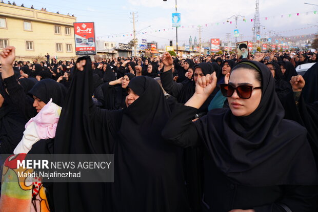 سوگواری شهادت رهبر معظم انقلاب در یاسوج