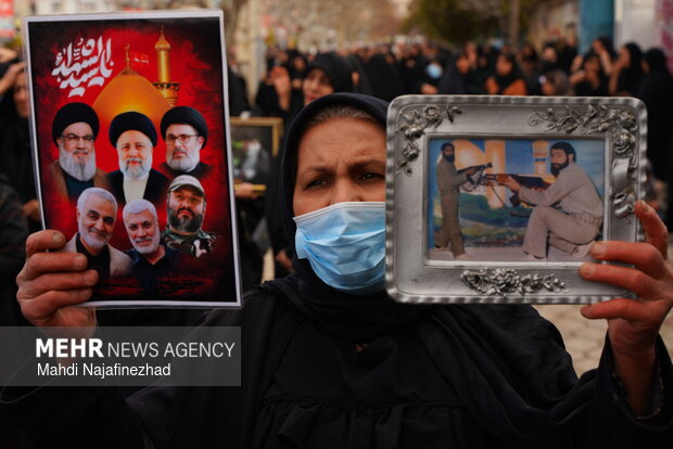 سوگواری شهادت رهبر معظم انقلاب در یاسوج