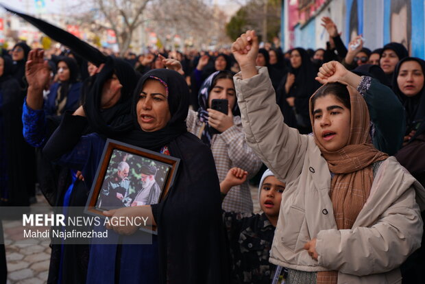 سوگواری شهادت رهبر معظم انقلاب در یاسوج
