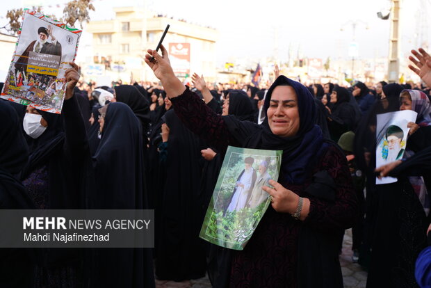 سوگواری شهادت رهبر معظم انقلاب در یاسوج