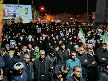 ایران در سوگ رهبر شهید؛ تجمع عاشورایی مردم بهاباد در فراق رهبری