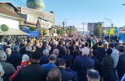 تشییع پیکر شهید نوجوان «آرشام آقایی نژاد» در صومعه سرا