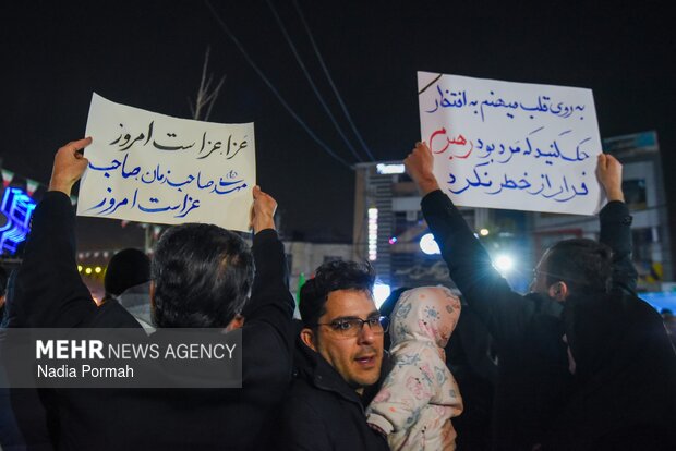 اجتماع سوگواران شهادت رهبر معظم انقلاب در کرج
