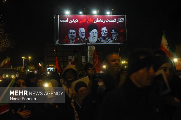 اجتماع سوگواران شهادت رهبر معظم انقلاب در کرج