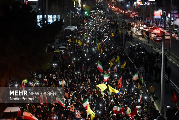 اجتماع سوگواران شهادت رهبر معظم انقلاب در کرج