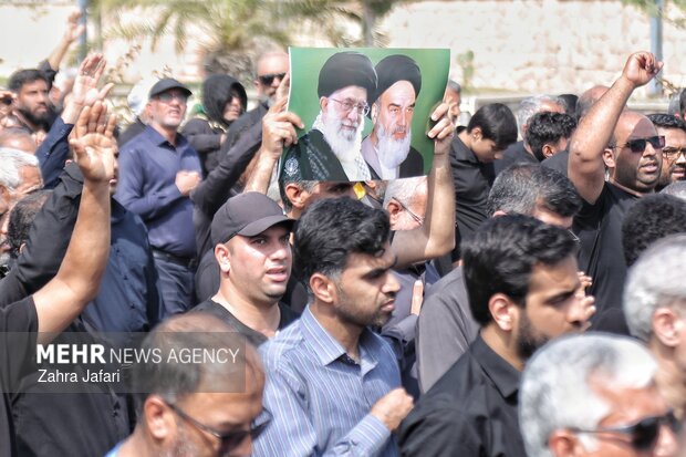 سوگواری شهادت رهبر معظم انقلاب در بندرعباس